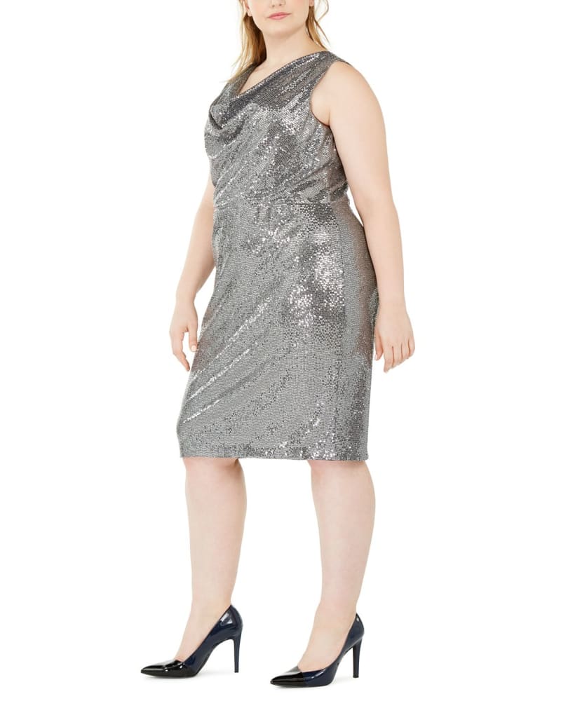 Calvin klein grey sheath dress new arrivals